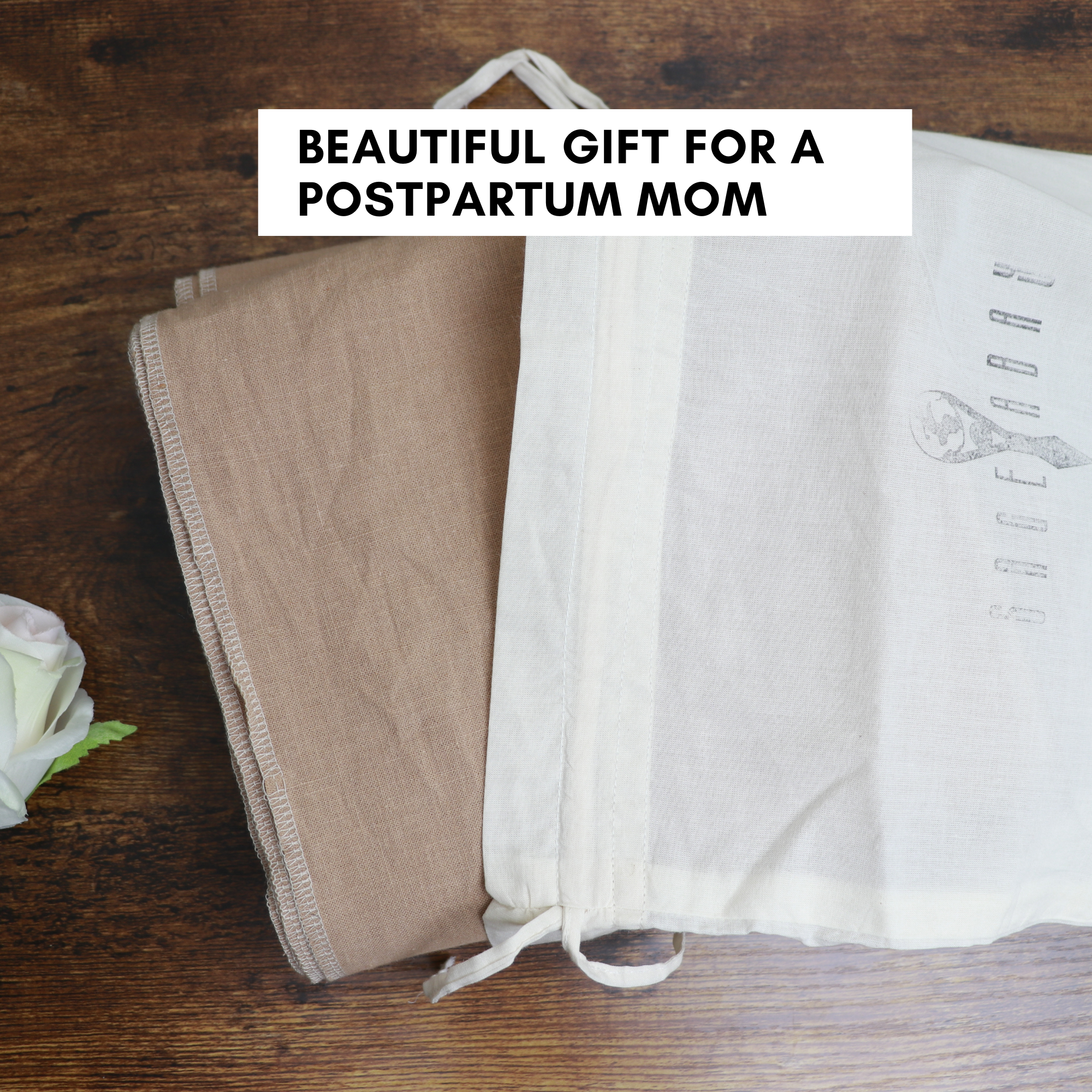 SageAbay Premium Organic Cotton Linen Bengkung Belly Wrap | Postpartum & Diastasis Recti Support 'Lila'