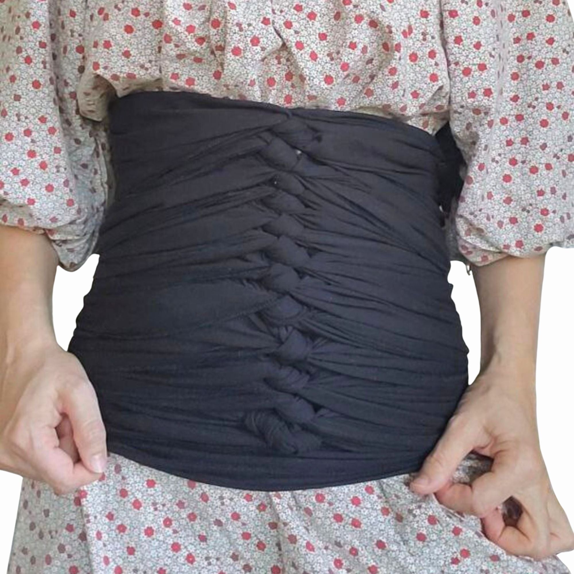 SageAbay Premium Organic Cotton Bengkung Belly Wrap | Postpartum & Diastasis Recti Support 'Victoria'