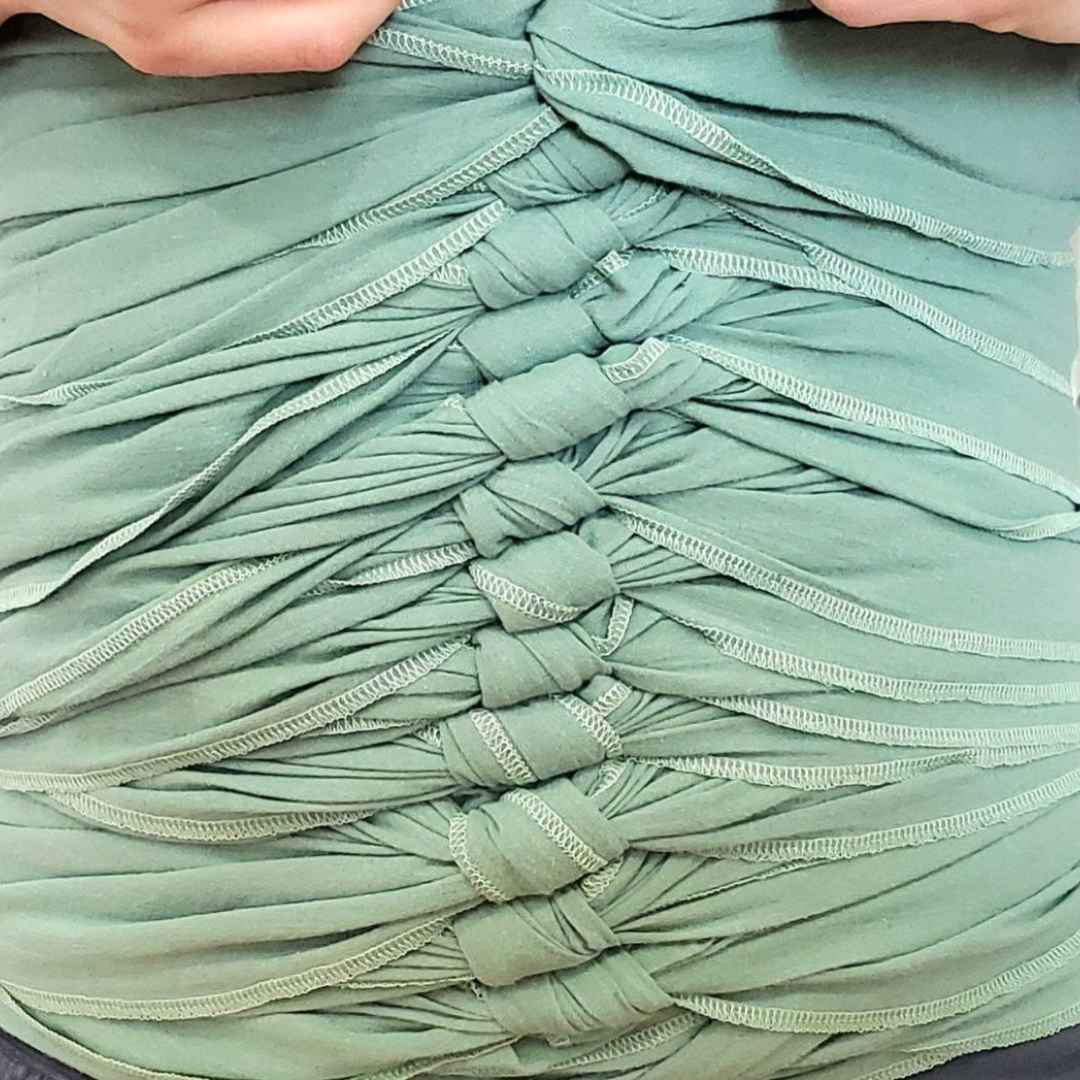 Lila Linen Cotton Bengkung Belly Binding Wrap